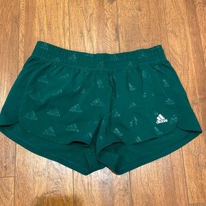Adidas Shorts. Dark Green. Size small.